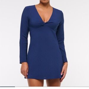 Abercrombie & Fitch Deep Blue Long Sleeve Dress